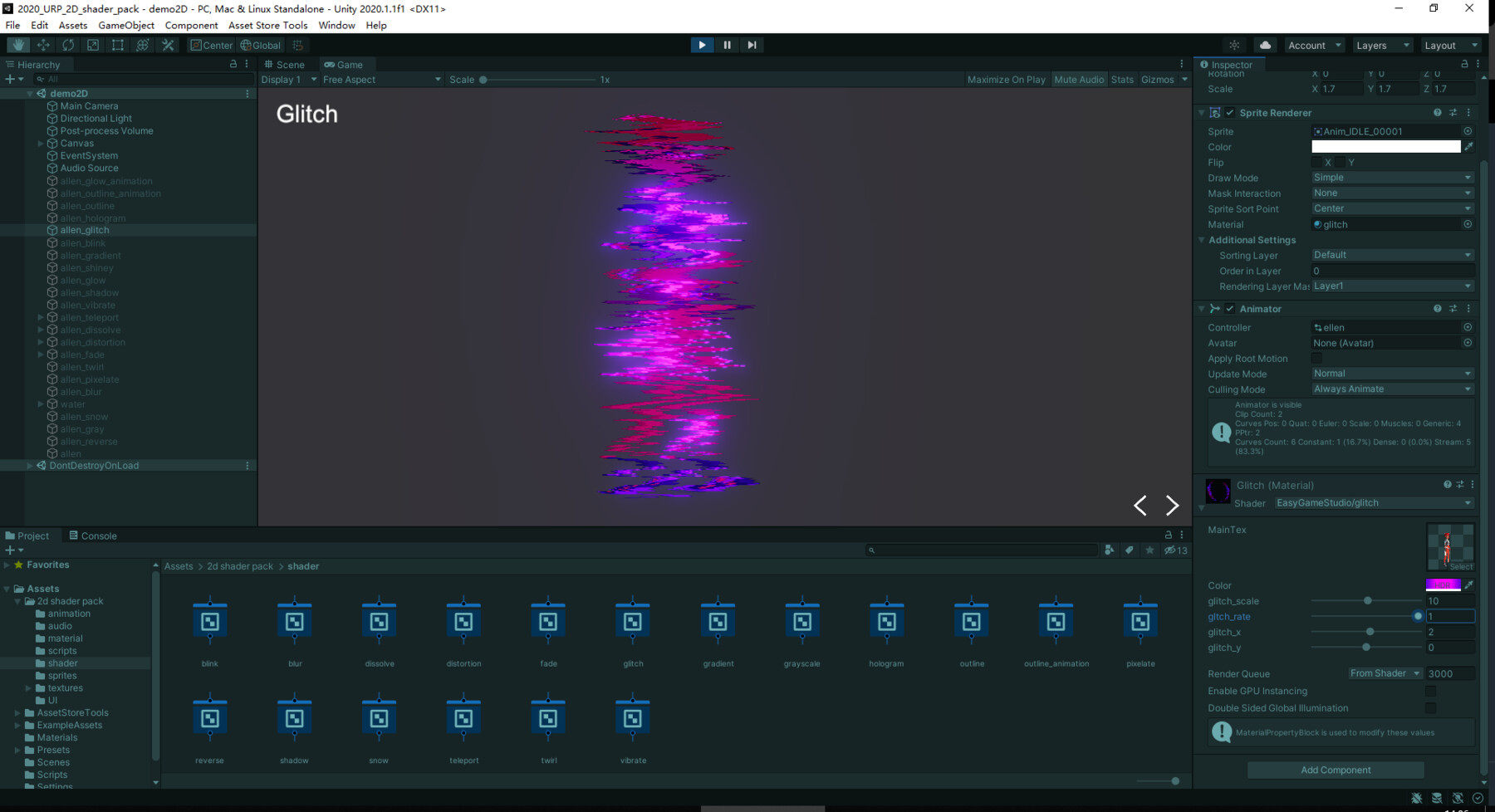 ArtStation - Unity VFX - 2D Shader Pack | Game Assets