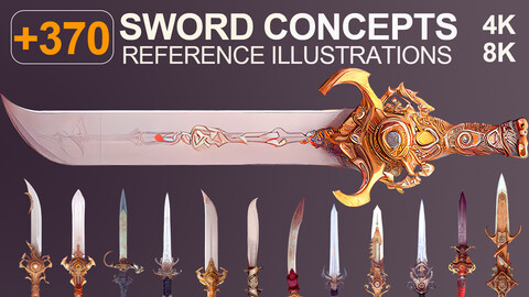 +370 Sword Concept designs - [Reference illustrations]