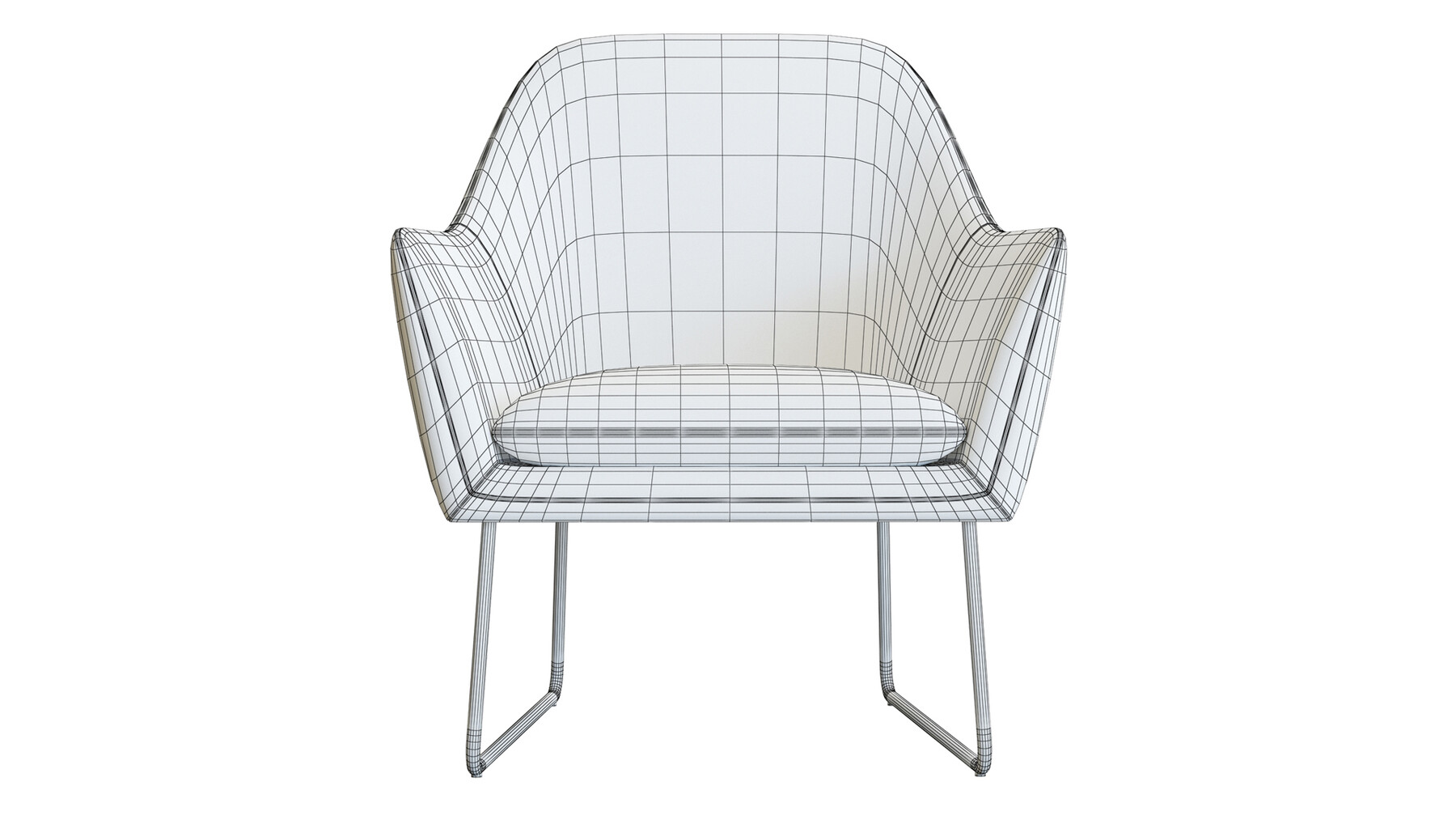 ArtStation 3D Model / Crate&Barrel Clancy Leather Chair Resources