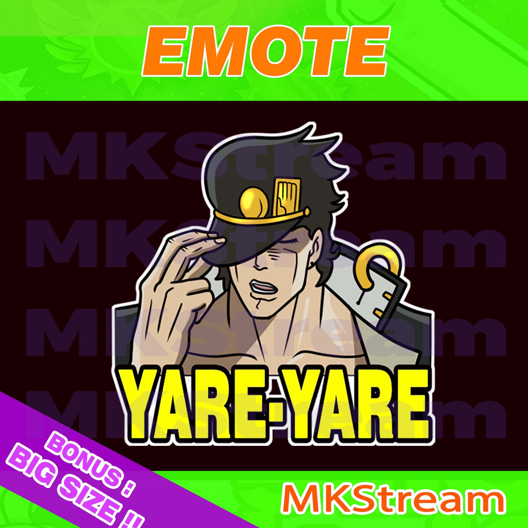 ArtStation Twitch emotes jojo jotaro yareyare daze Artworks
