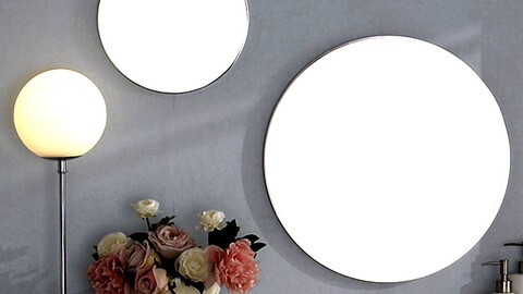 F601 Simple Round Mirror 300 DVX