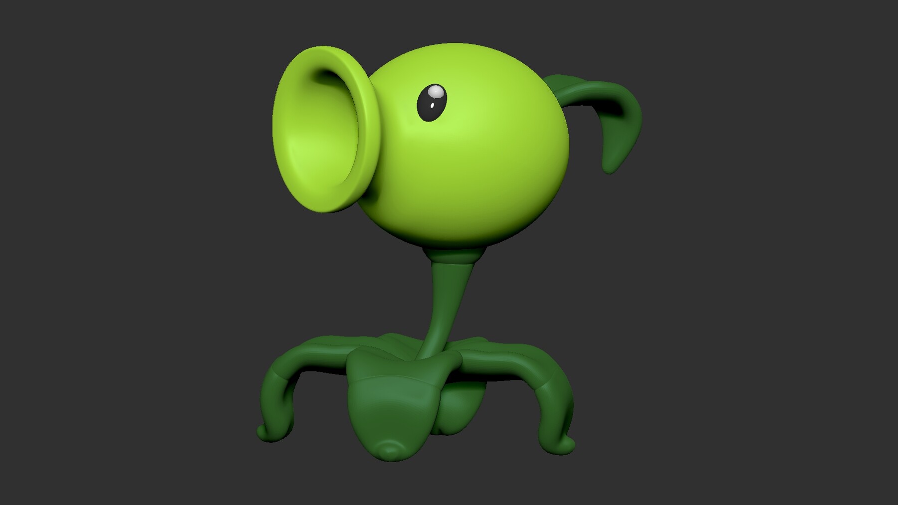 ArtStation Peashooter from Plants vs Zombies 3D Print Model Resources