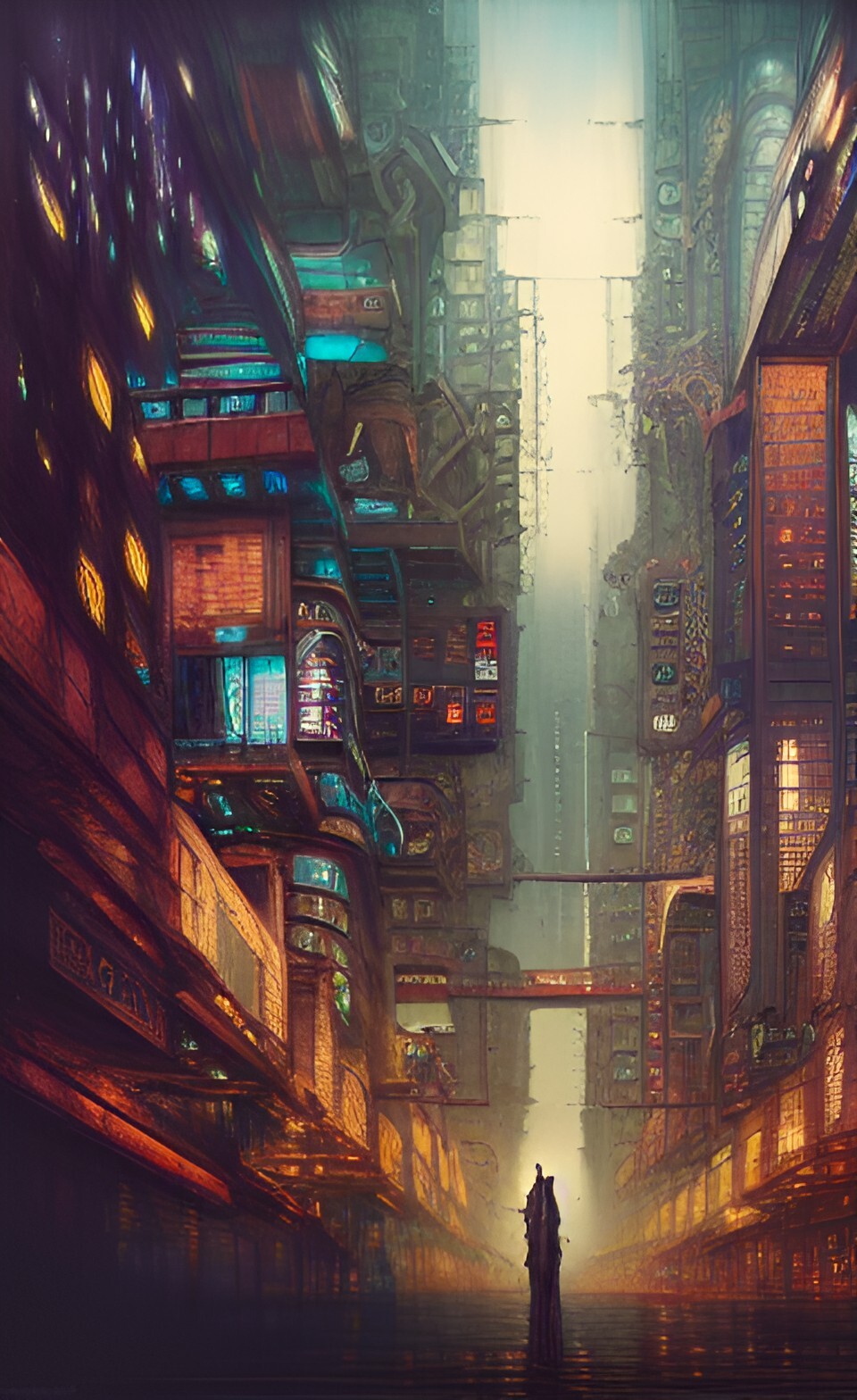 ArtStation - 1055 cyberpunk city 1900 jpg pack wombo art | Artworks