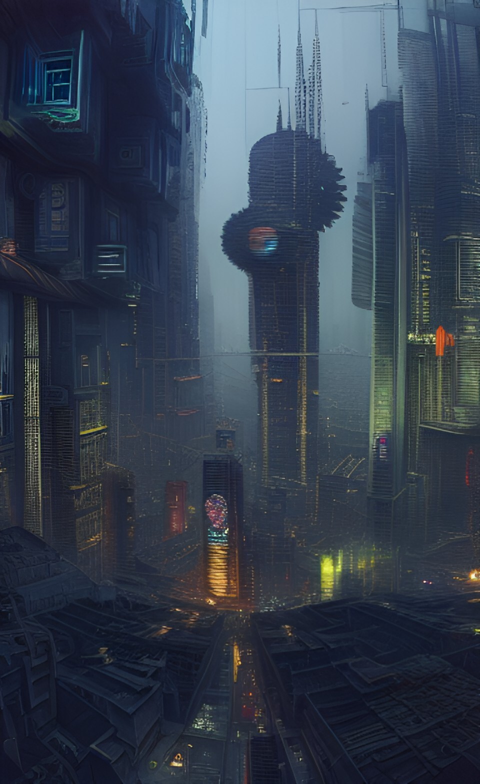 ArtStation - 1055 cyberpunk city 1900 jpg pack wombo art | Artworks