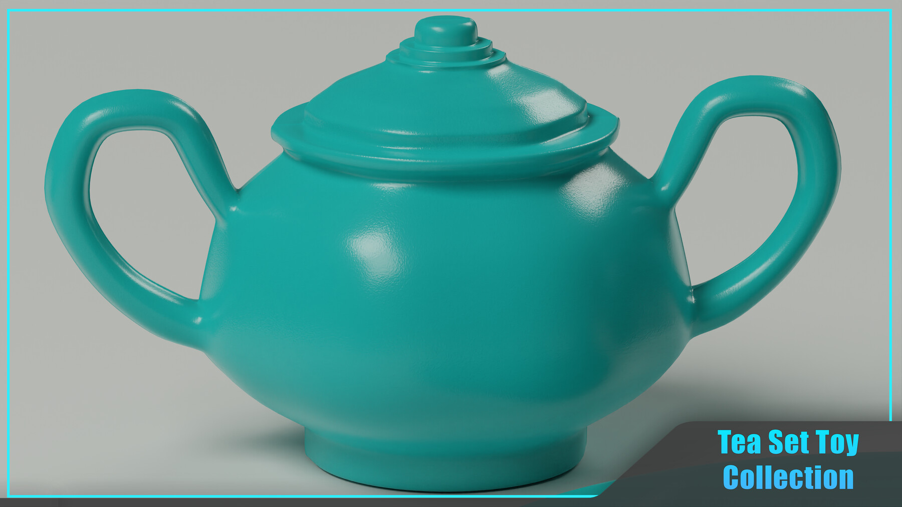 ArtStation Tea Set Toy Collection Game Assets