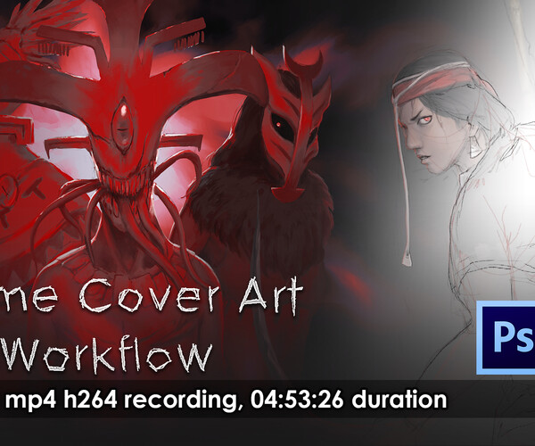ArtStation - Game Cover Art Workflow - Photoshop | Tutorials