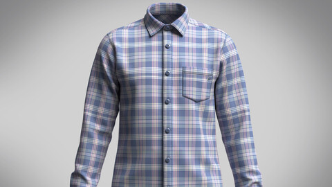 Men's Stripe Long Shirt