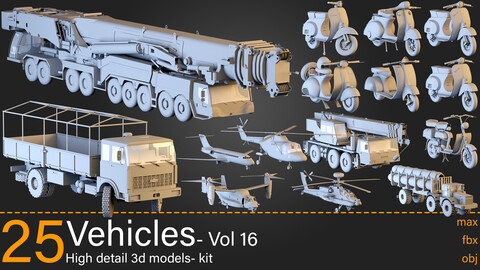 25- Vehicles- Vol 16- 3d models-max.fbx.obj