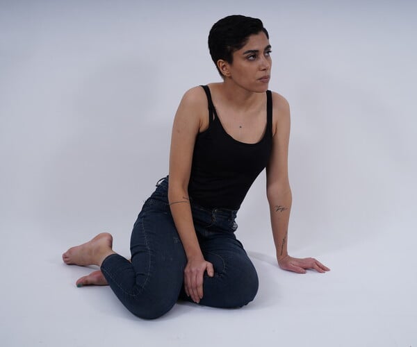Female Sitting Pose 2 by digitalcolombian on DeviantArt