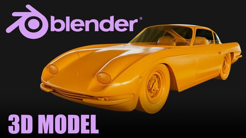 Blender Car 3D Model