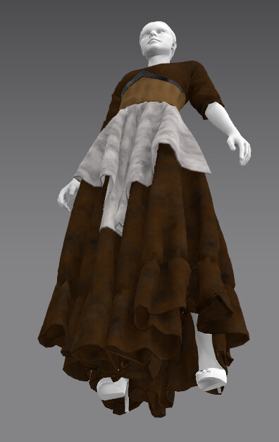 ArtStation - medieval commoner waitress dress | Resources