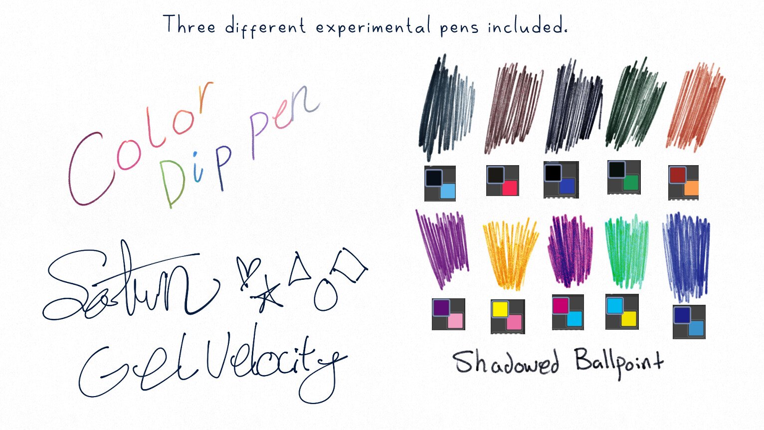 ArtStation - Ballpoint Pen Set | Brushes