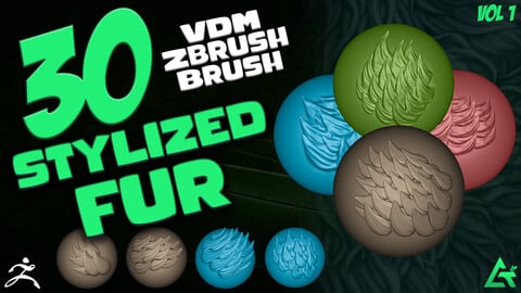 30 stylized VDM Fur brushes