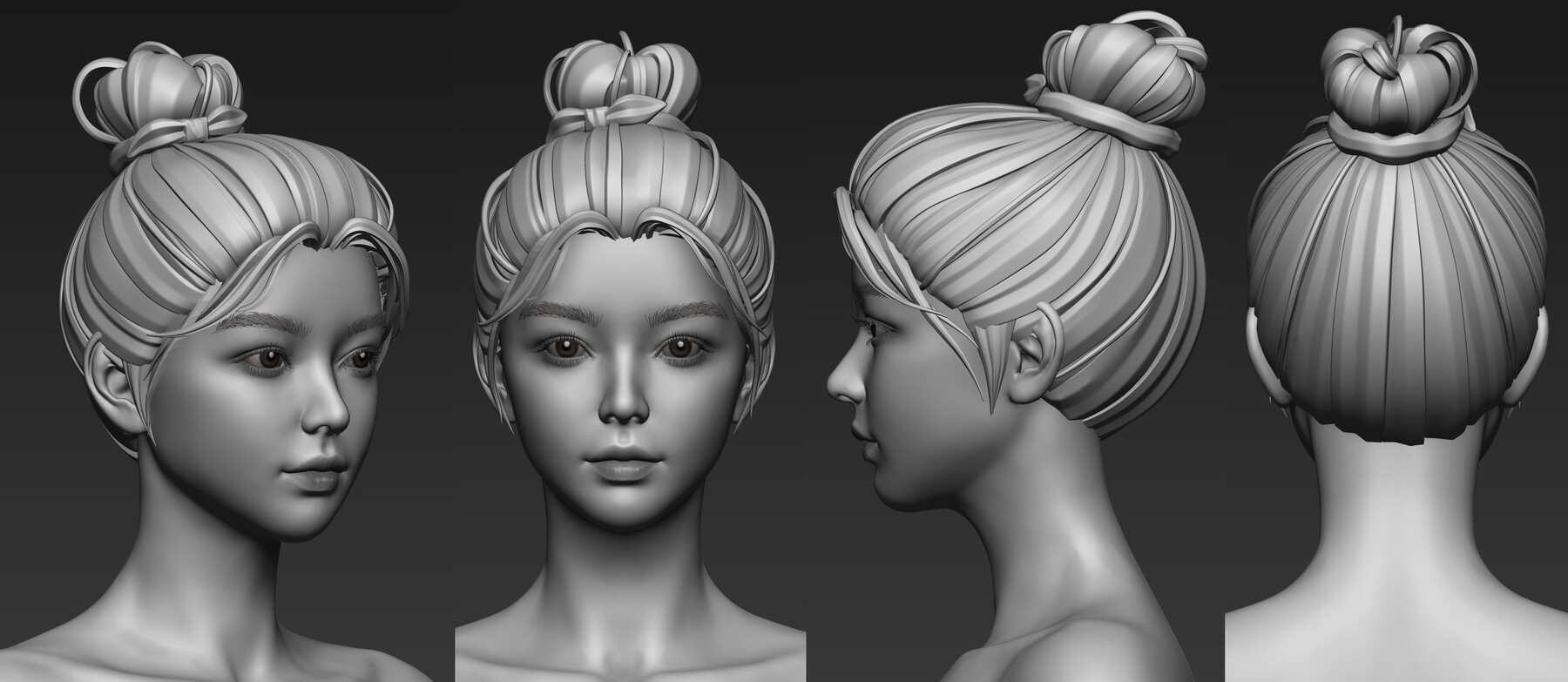 Artstation 5 Fine Looking Beautiful Female Basemesh From 6 To 40