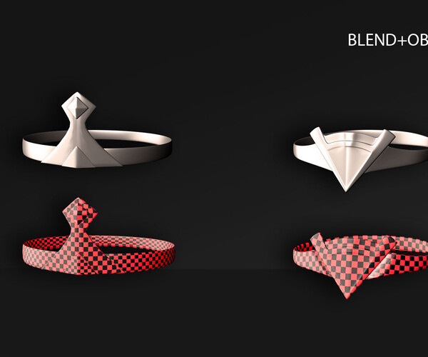 ArtStation 10 HEADBAND ARMOR with UVs (VOL.02). BLENDER PROJECTS+OBJ