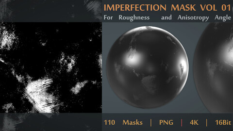 Imperfection - Grunge Masks | Vol 01 | Seamless | PNG | 4k | 16Bit