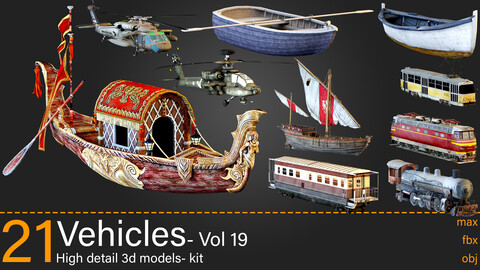 21- Vehicles- Vol 19- 3d models-max.fbx.obj