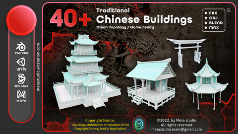 40 Traditional Chinese Buildings