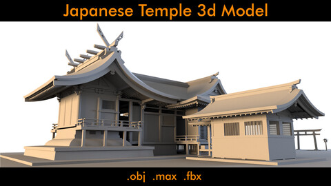 Japanese Temple- 3d Model