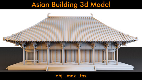 Asian Building- 3d Model