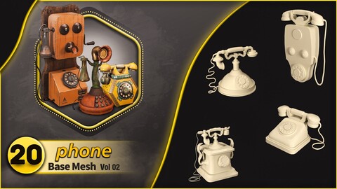 20 Phone Base mesh - VOL 02