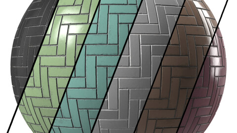 Tiles Materials 43- Ceramic Glass Tiles Pbr 4k Seamless