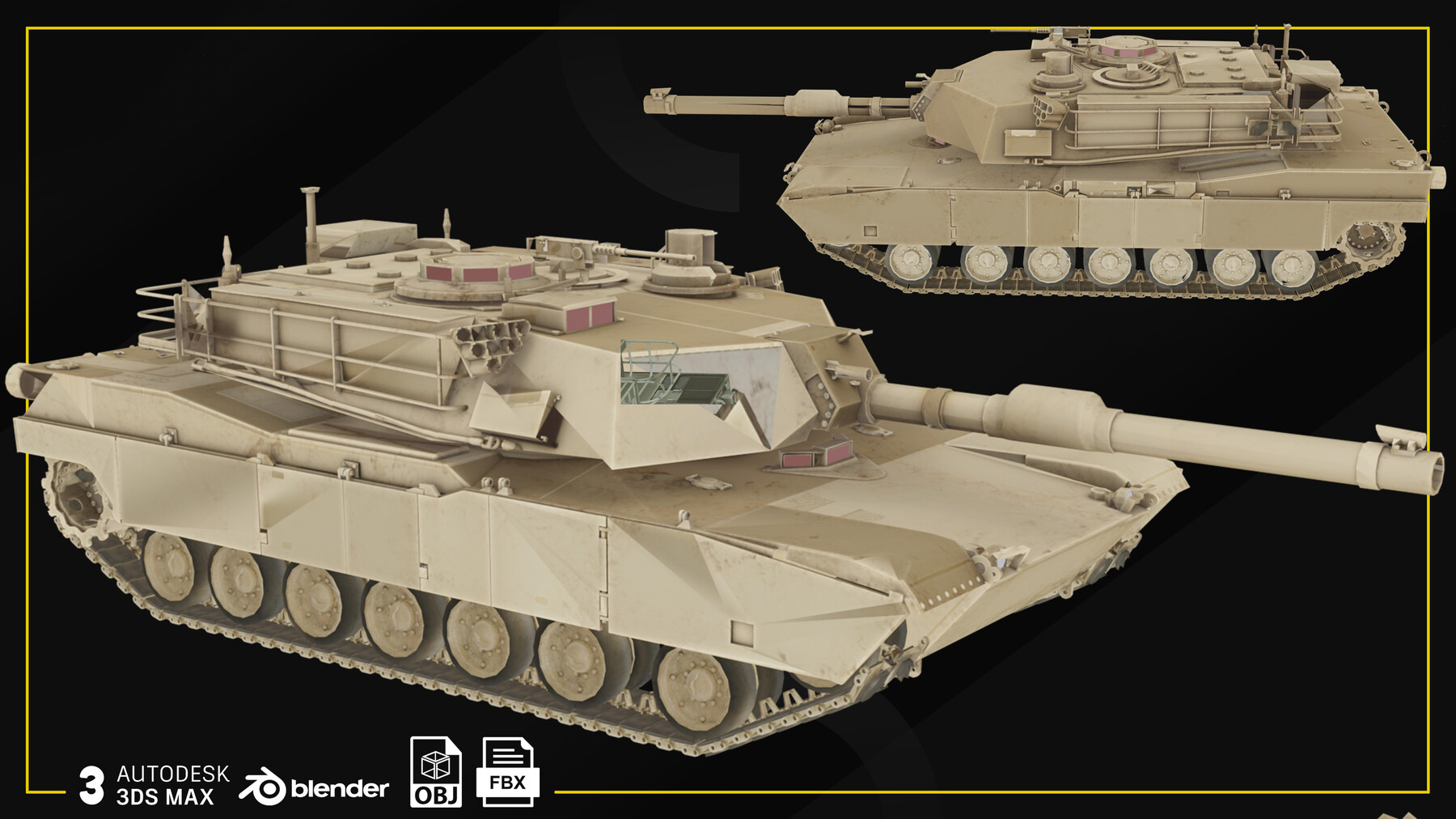 ArtStation - 6 Main Battle Tanks | Game Assets