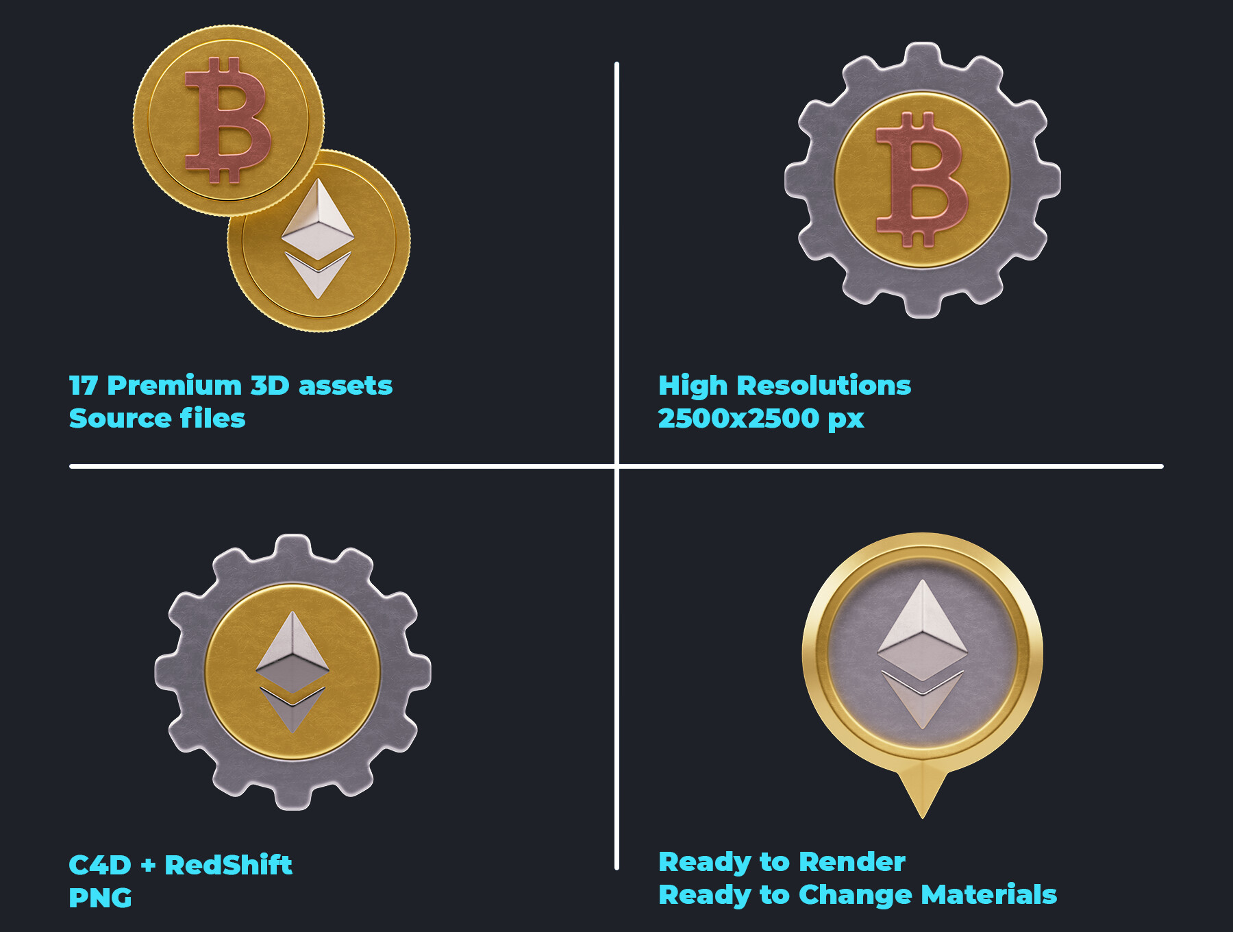 ArtStation - Cryptocurrency Icon Set | Artworks