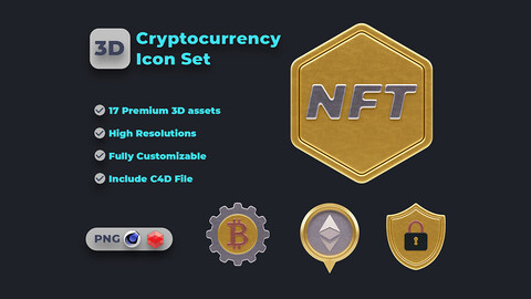 Cryptocurrency Icon Set