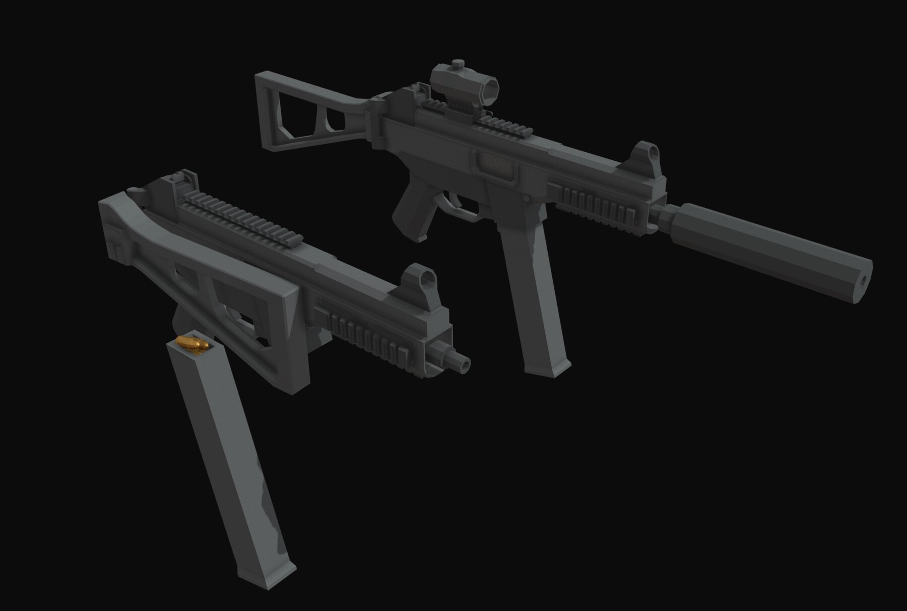 ArtStation - UMP-45 Low Poly | Game Assets