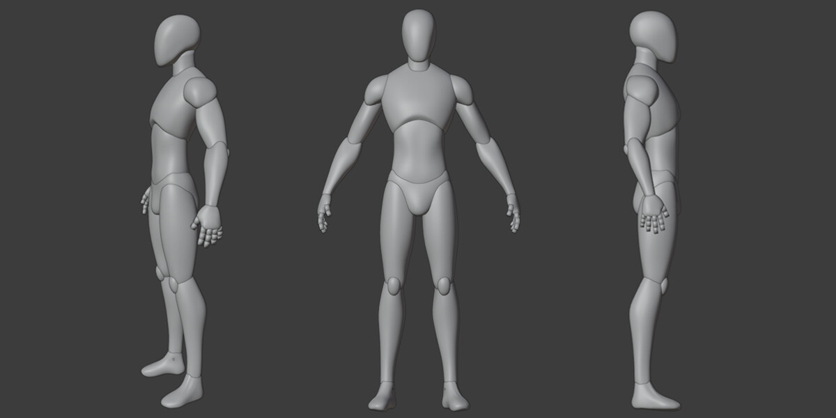 Artstation Stylized Male Basemesh Resources