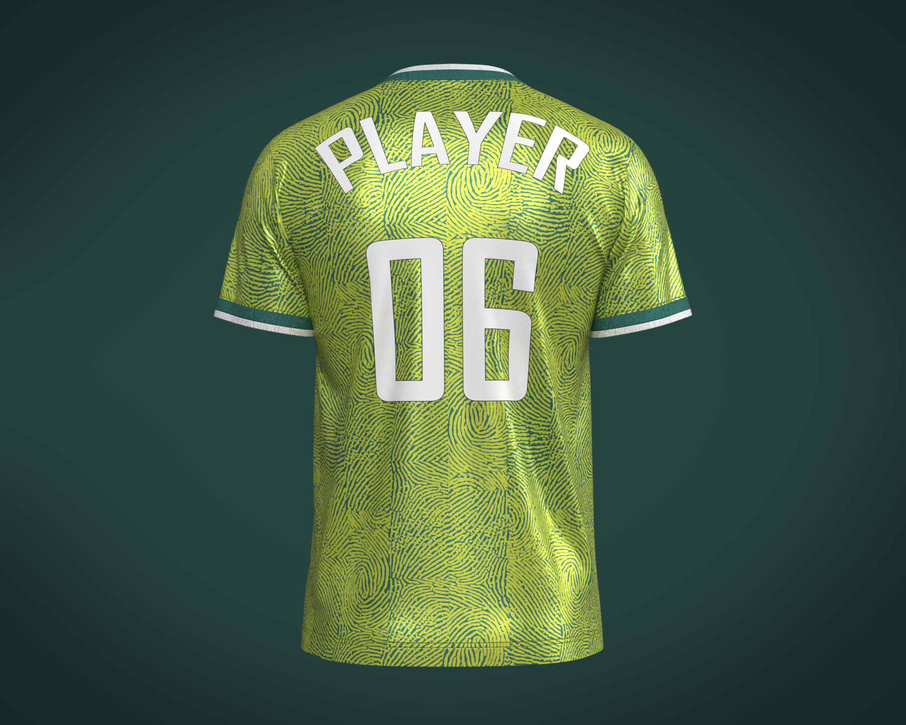 ArtStation - Soccer Green jersey Player-06 | Resources