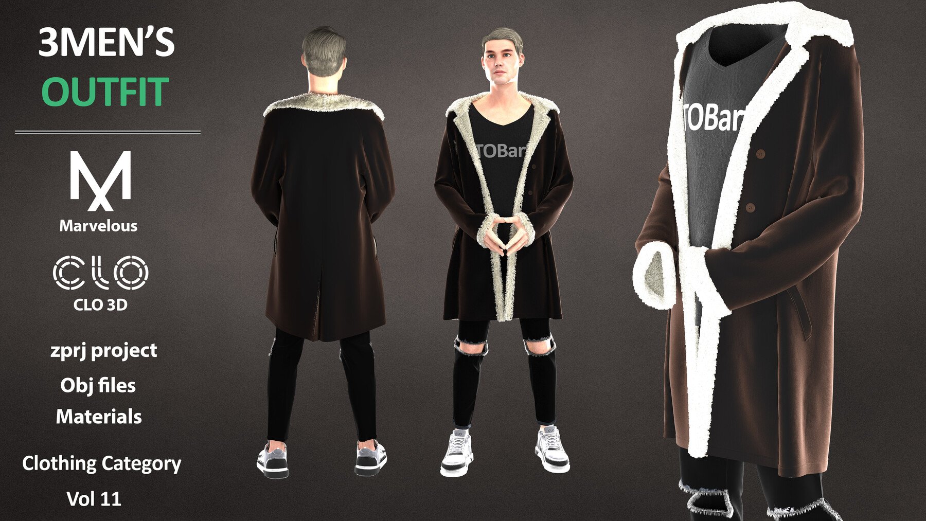 ArtStation - OVERSIZED T-SHIRTS PACK / zprj obj fbx