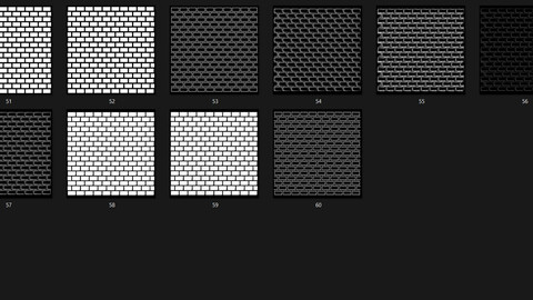 Brick 528 Alpha Patterns 4K Size Full Pack