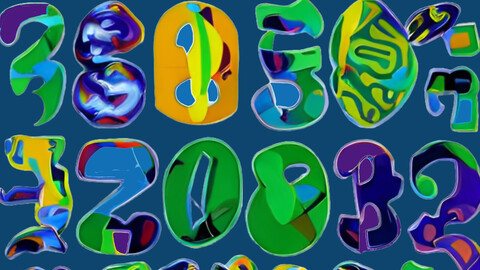 Abstract numerical pattern