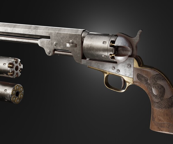 ArtStation - Colt 1851 Navy Pistol | Game Assets