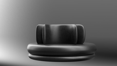 Leather Easy Sofa Pouf