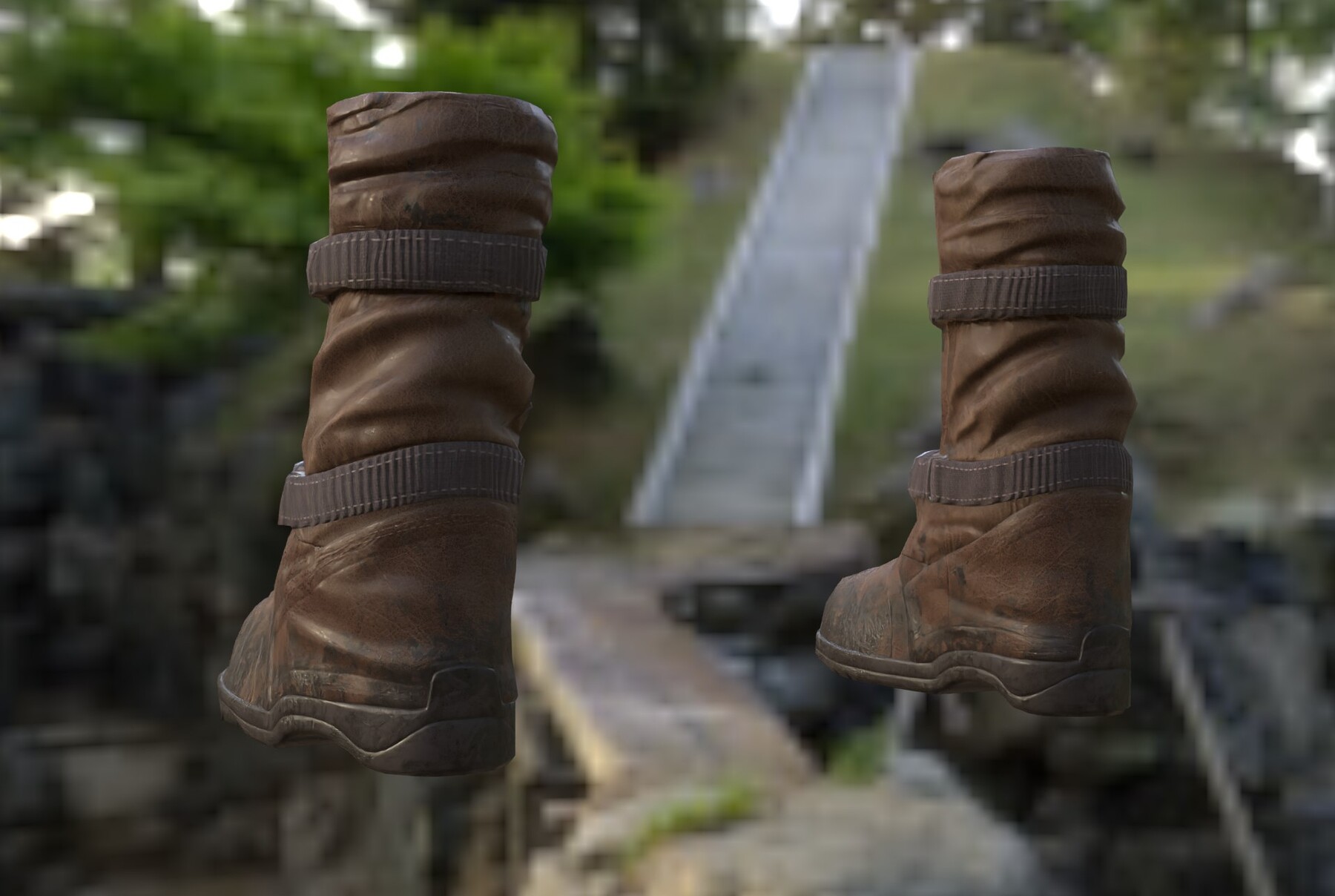 ArtStation Military Boots Game Ready Game Assets