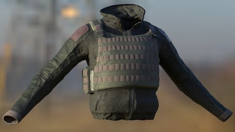 Military Vest - Game Ready