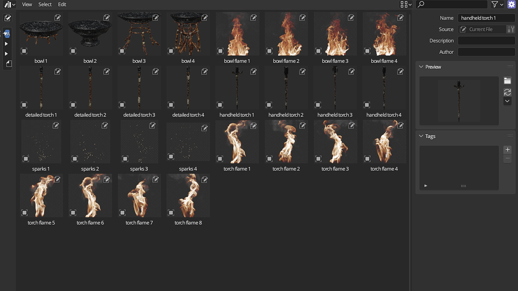 Artstation - 3d Torches And Volumetric Fire For Concept Art – Blender 