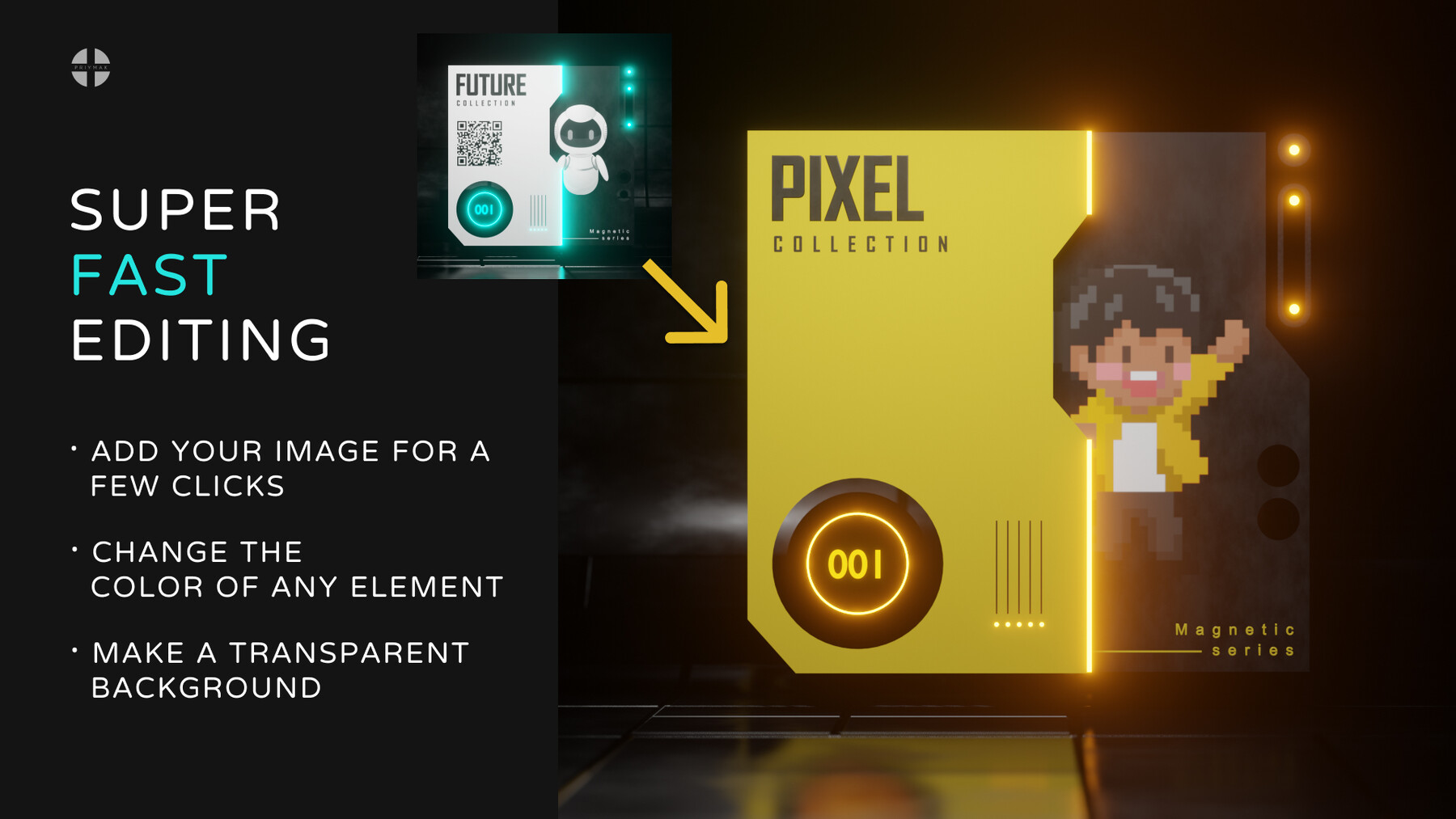 ArtStation 3D Blender template NFT Future card Resources