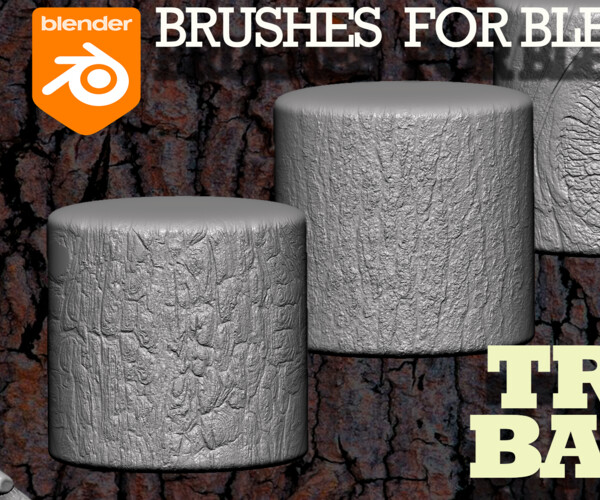 ArtStation Blender Brush PackTree Bark Brushes