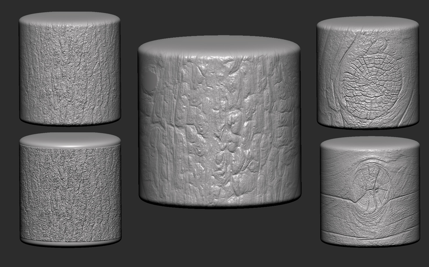 ArtStation Blender Brush PackTree Bark Brushes