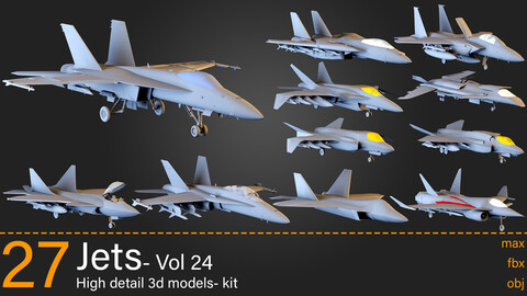 27 Jets- Vol 24 3d models-max.fbx.obj