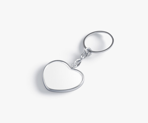 ArtStation White Heart Keychain key tag holder Resources