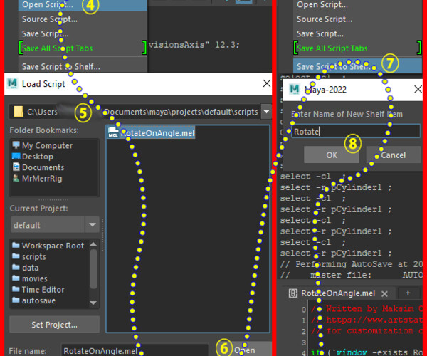 ArtStation - RotateOnAngle Script for Maya (MEL) | Resources