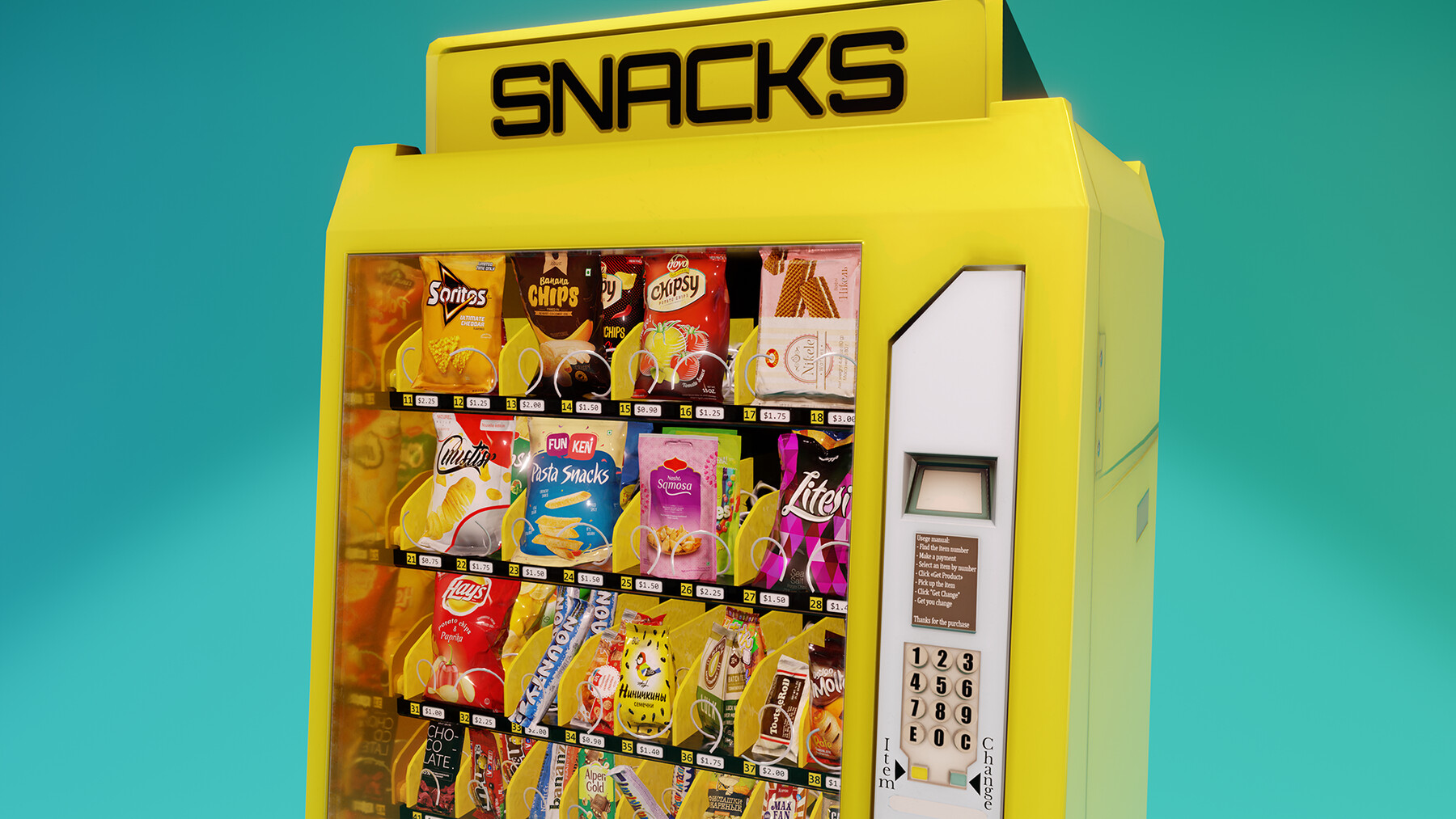 ArtStation Vending machine Game Assets