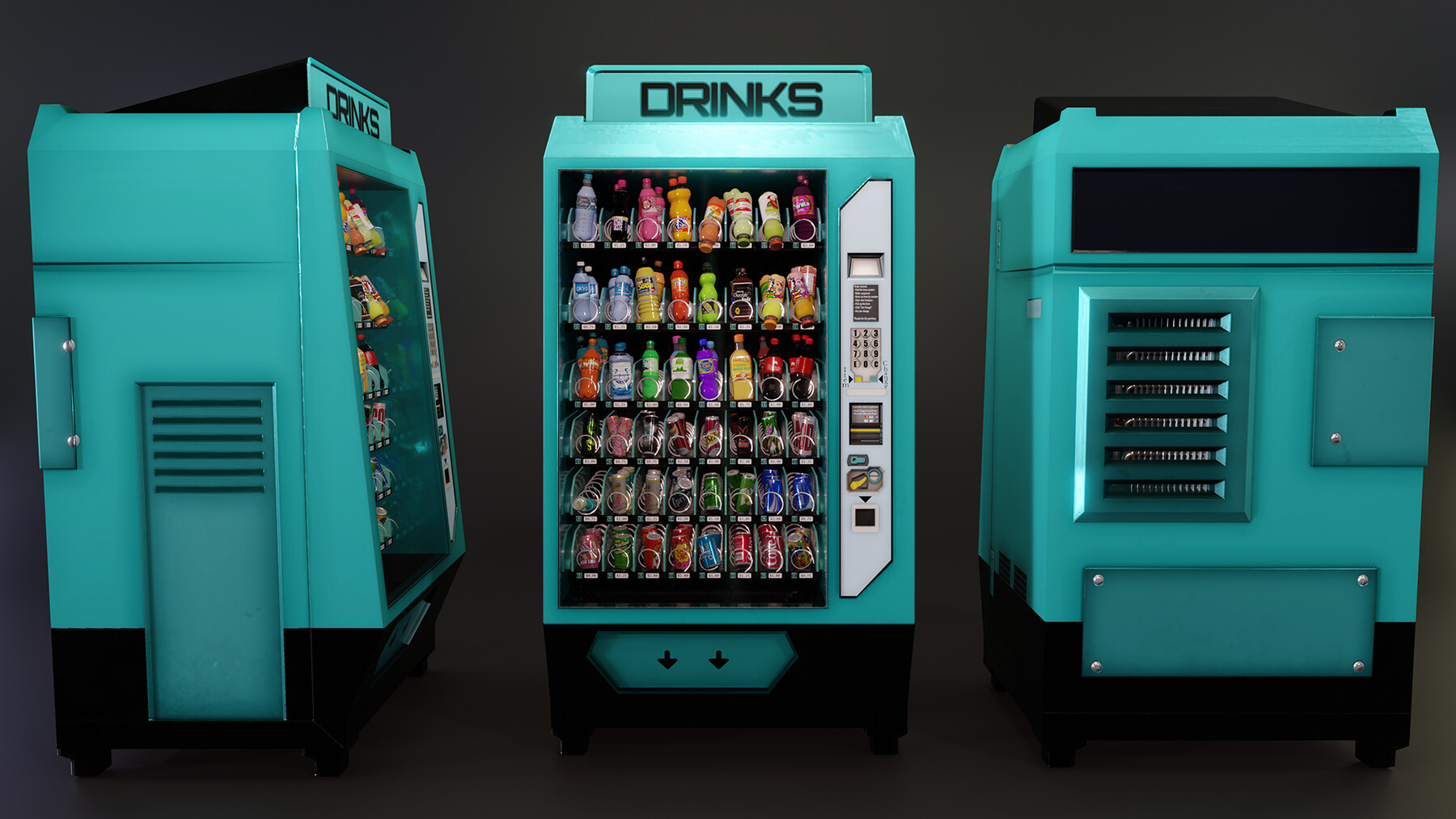 ArtStation Vending machine Game Assets