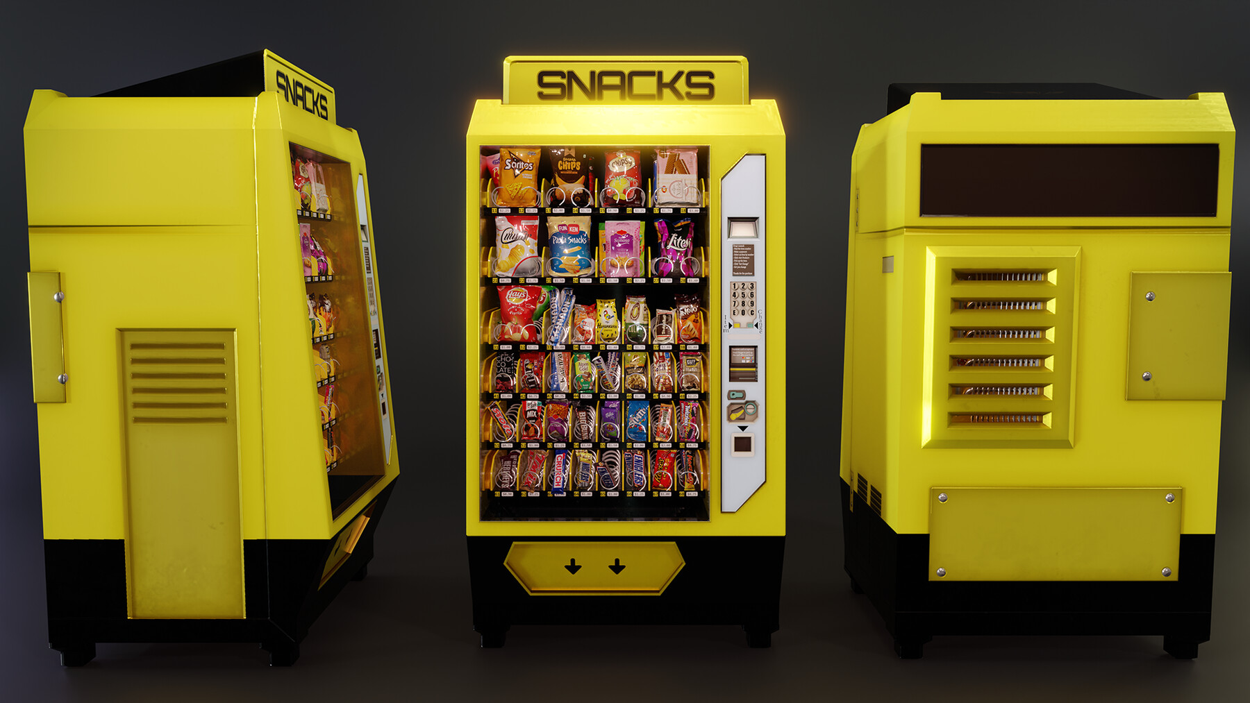 ArtStation Vending machine Game Assets