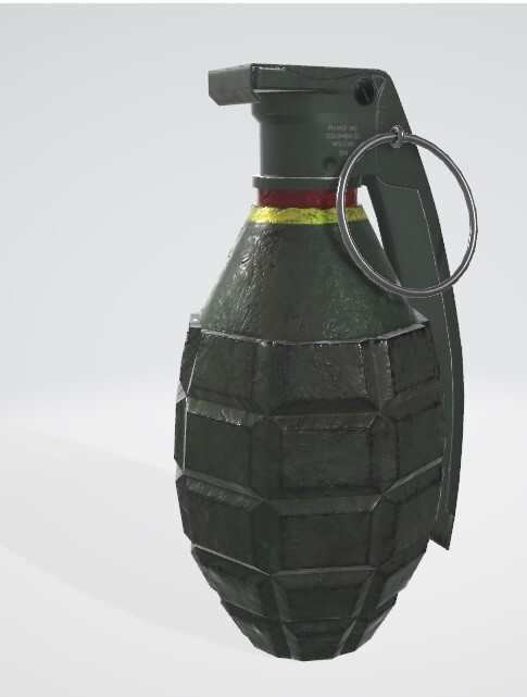 ArtStation - Hand grenade | Game Assets